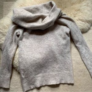 Wool hooded sweatshirt